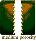 medium porosity